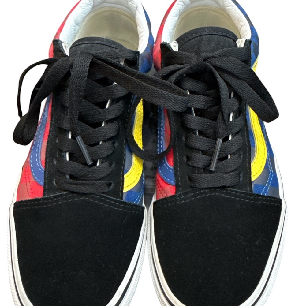 VANS OLD SKOOL OTW Rally Red & Blue Checkerboard